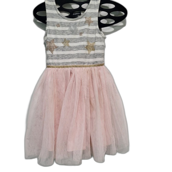 BUNDLE - Girls Dresses with Tulle  and NEW Disney Princess Tea Set - Size 5 - Picture 3 of 8